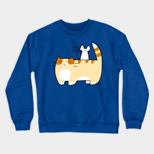 Tabby and Mouse Crewneck Sweatshirt